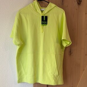 DSG Vibrant Lime French Terry Short Sleeve Hoodie
